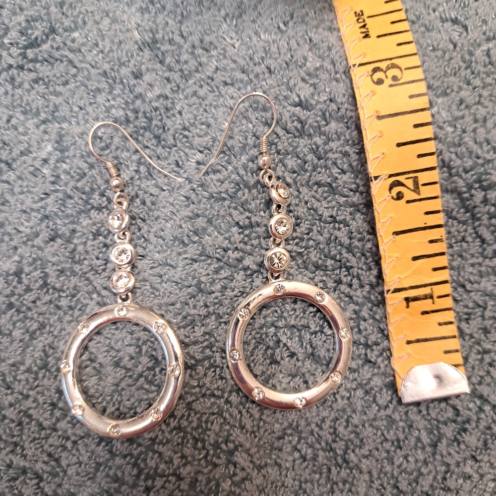 Chic Silver Dangle Earrings